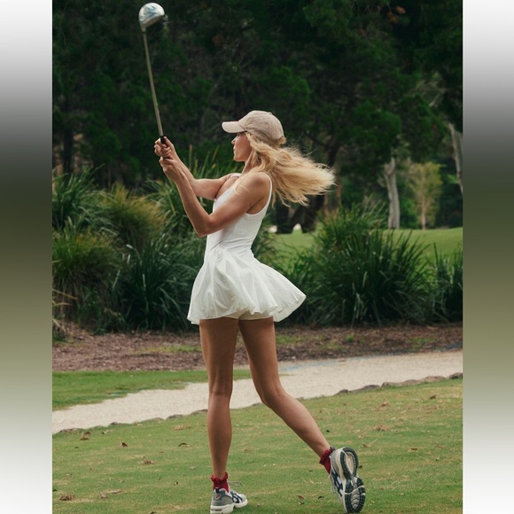 Free People Swing of Things Skortsie Tennis Dress Sz Small - Picture 8 of 12